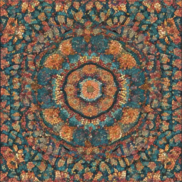 An intricate kaleidoscopic image of interconnected investment assets illustrating portfolio risk evaluation through variance and correlation.