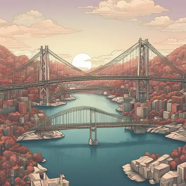 Bridge symbolizing the modified cash basis accounting method, connecting elements of cash and accrual accounting for a clearer financial perspective