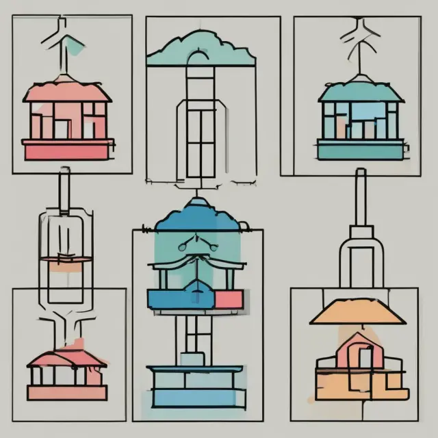 Comparison of Gross, Net, and Modified Gross Leases: Three interconnected scales symbolizing varying financial responsibilities for tenants.