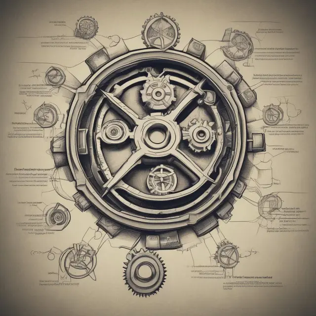 A table with two interconnected gears symbolizing landlords and tenants in a business relationship, negotiating fair modifications to the lease agreement and adjusting expenses responsibilities.