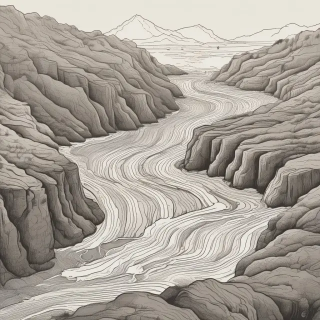 An image comparing Macaulay duration and modified duration as two interconnected rivers, symbolizing bond cash flows
