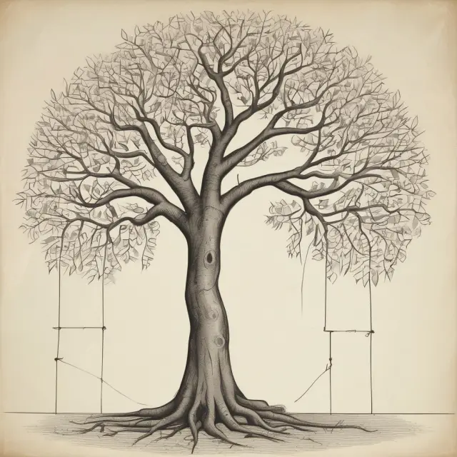 An abstract tree symbolizing the Modigliani-Miller theorem
