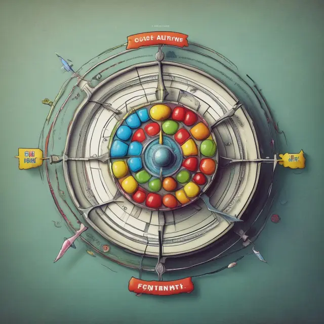An investor using a compass to navigate through various real-life examples and applications of the Modigliani-Miller theorem, symbolizing its practical significance for financial success.