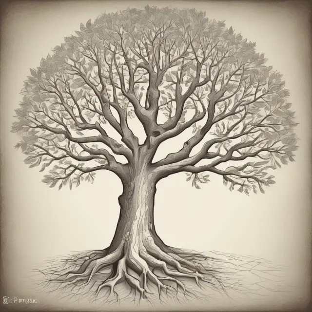A tree symbolizing Modigliani-Miller theorem