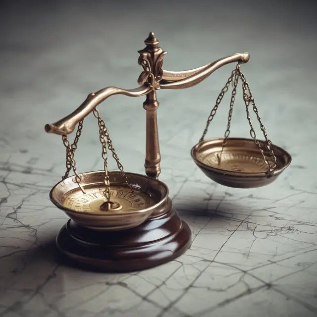 Image of scales balancing between a yin-yang symbol representing technical momentum (price trends) and a tree symbolizing fundamental analysis (financial health).