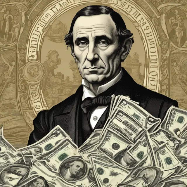 A golden age unfolds as monetarist ideas bloom, symbolizing the economic renaissance during the 1970s