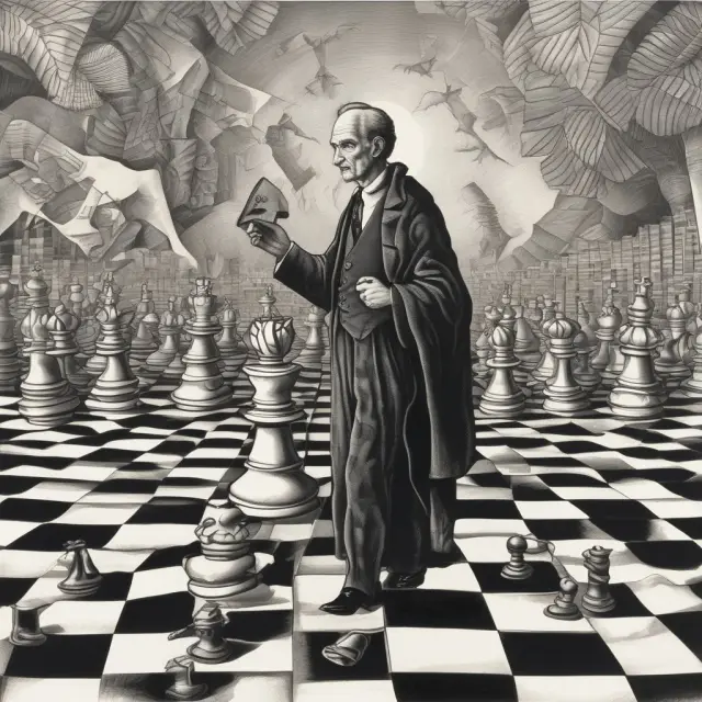 Monetarist Theory Chess Game: Central Bankers manage economic growth and inflation through monetary policy.