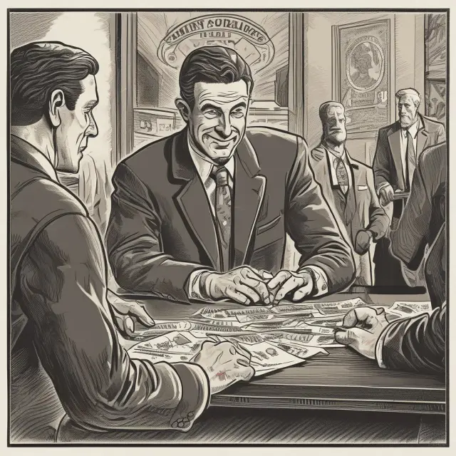A person presenting their credit report to a car dealer, affecting the negotiation over the money factor in a lease agreement.