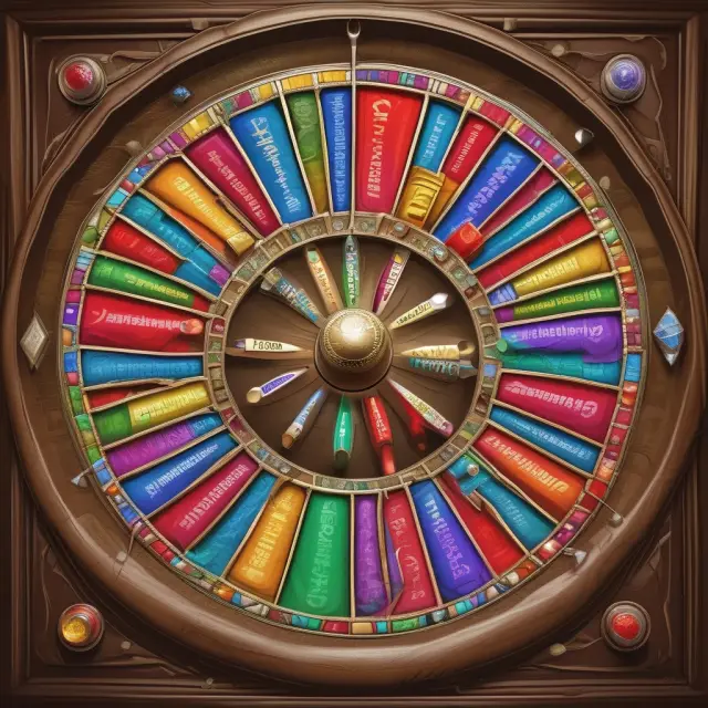 Vibrant gems representing various money market securities - CDs, T-bills, CP, municipals, ABS, abs Eurodollars, and repos - in a roulette wheel setup
