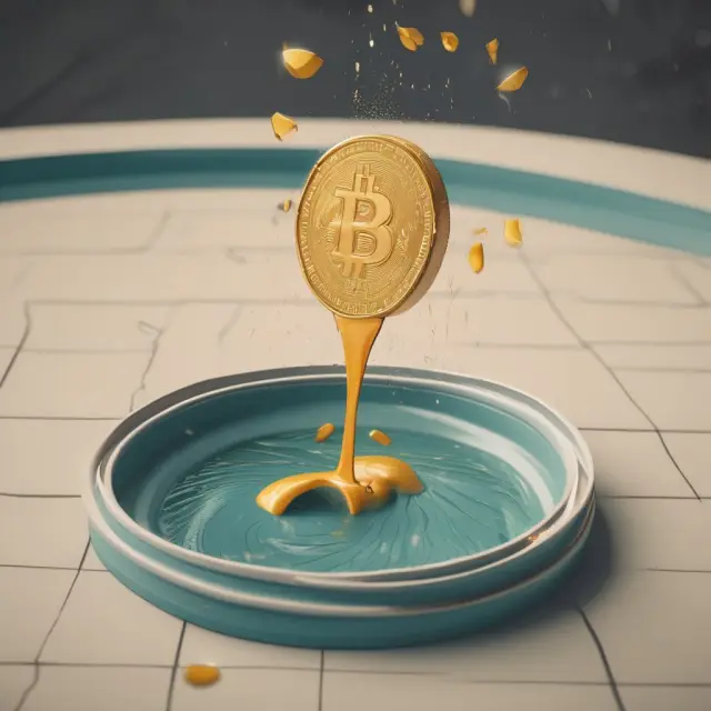 Golden coin dropping into a pool of various yield curves, highlighting the significance of money market yield in investment decisions