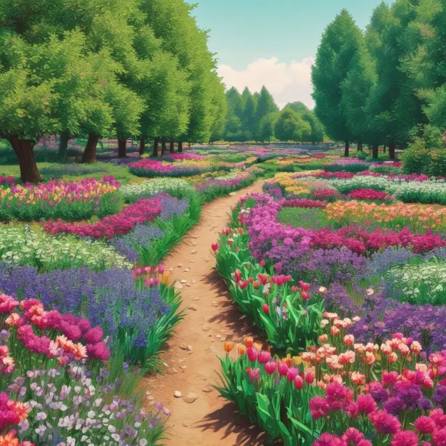 A lush, blooming garden filled with various short-term securities like U.S. Treasuries, commercial paper, and CDs, tended to by a fund manager employing yield curve management strategy