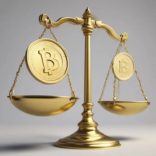 Gold coins on a balance represent nominal (labeled) vs real (unlabeled) wages, symbolizing money illusion.