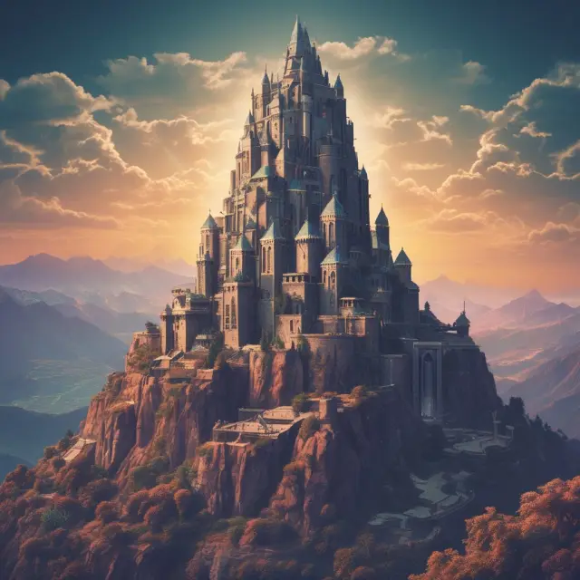 Guardians protecting a mountain of financial data, preventing money laundering