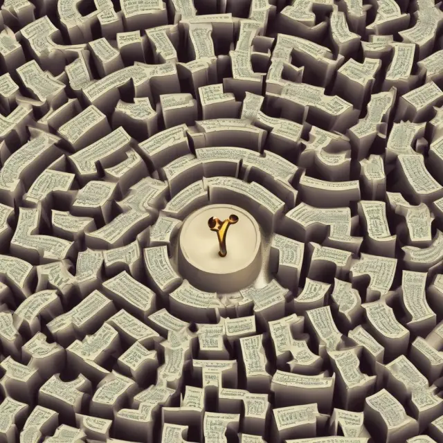A money manager, depicted as an insightful guide holding a map and compass, leading clients through a maze of investment opportunities