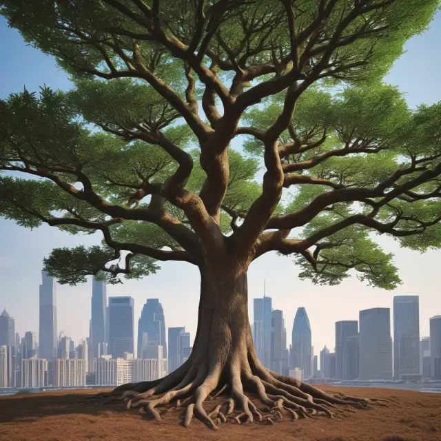 An evergreen tree symbolizing Vanguard