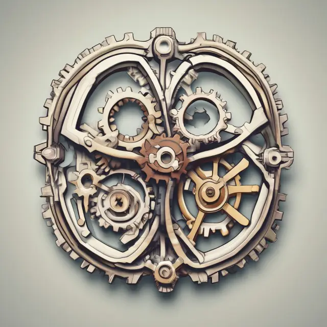 Two intertwined gears represent money markets (fast-paced) and capital markets (slow-turning), emphasizing short-term liquidity vs. long-term growth.