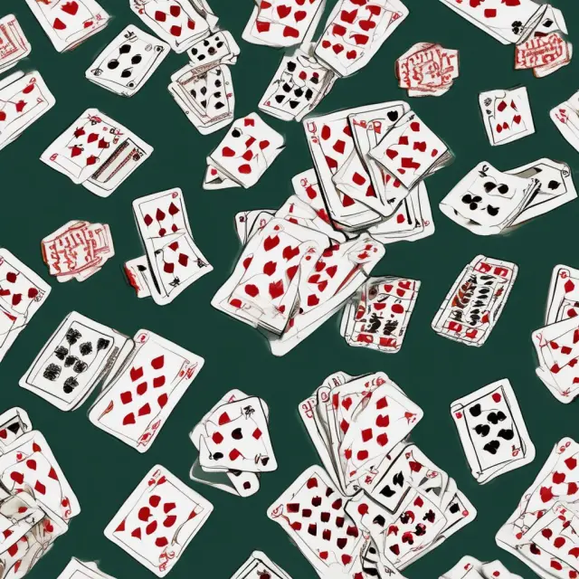 Monte Carlo simulation represented as a gambler playing various games, depicting the uncertainty and risk in outcomes.
