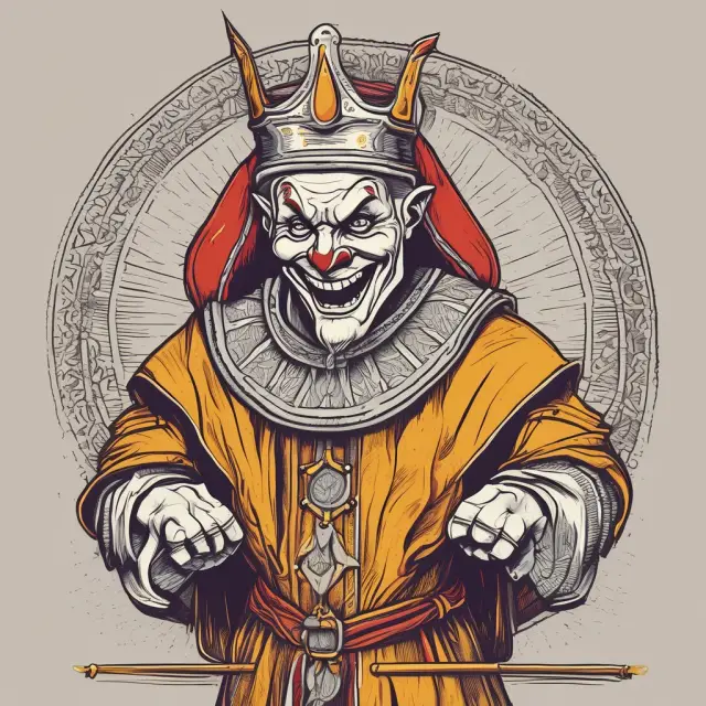 A jester wearing a crown, representing moral hazards that test insurers