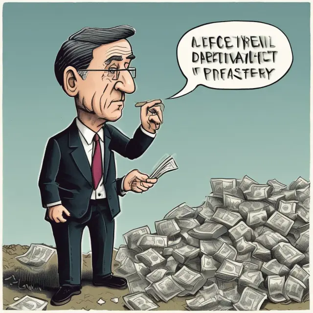 Central banker engaging in moral suasion to influence financial markets and economies