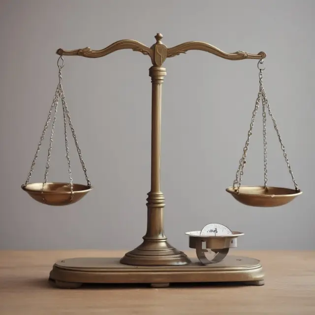 A balance tipping between a healthy person and an ill person, representing morbidity rates in insurance.