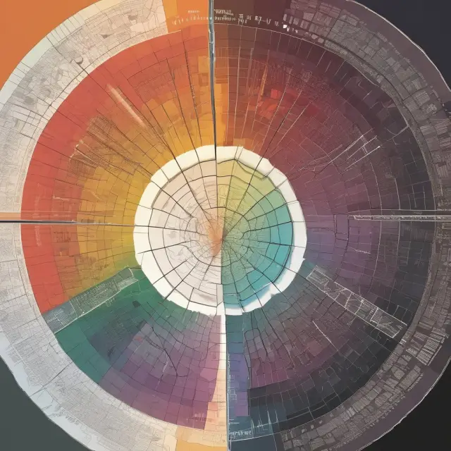 A colorful kaleidoscope image representing the four types of morbidity rates: incidence, prevalence, period, and lifetime.