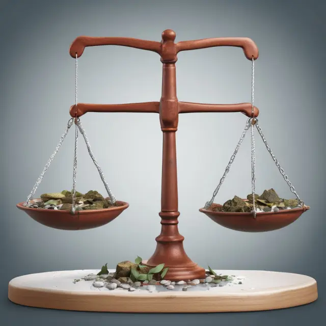 An image of a balanced scale with one pan holding ESG factors and the other, Morningstar