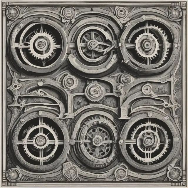 A visualization of five gears, each labeled with a Morningstar risk rating (1-5), symbolizing mutual funds or ETFs in harmony