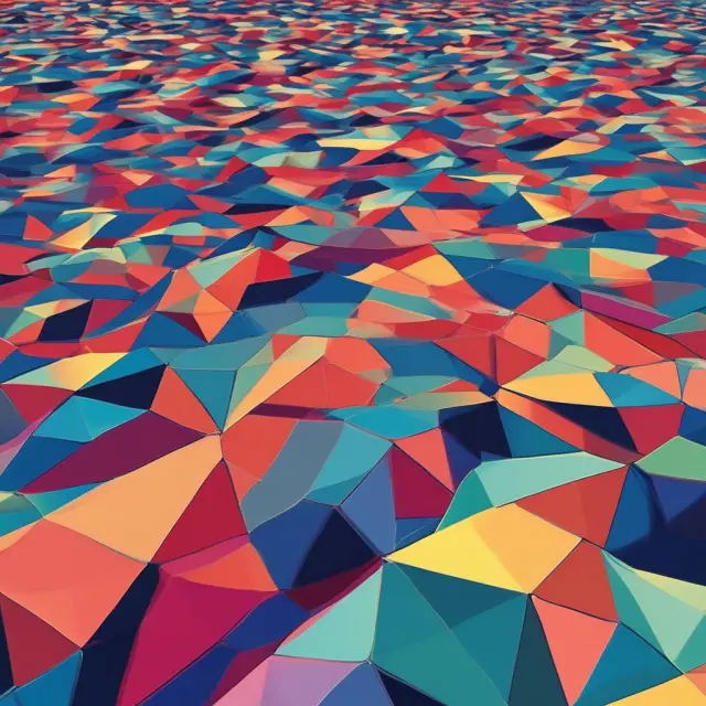 A colorful kaleidoscope depicting Morningstar risk ratings interacting with shifting market waves