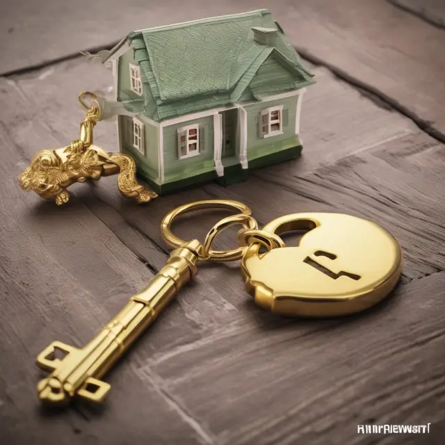 An image of a golden key unlocking a house door while an elephant carries the FHA mortgage insurance premium burden