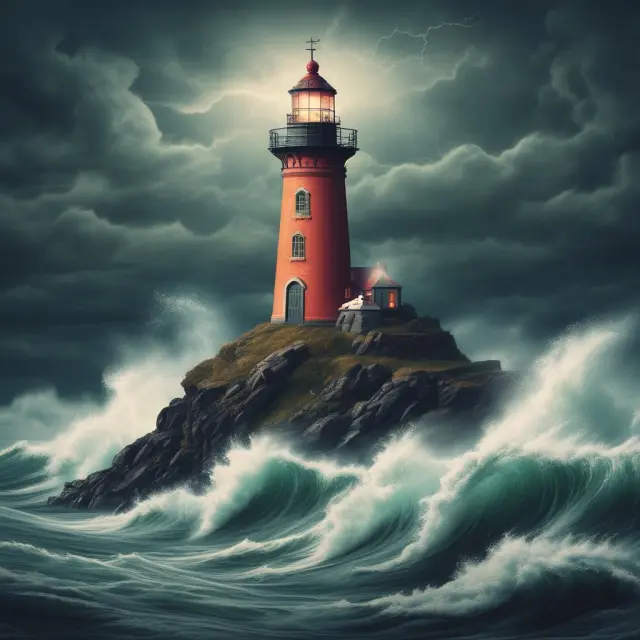 Mortgage broker acting as a lighthouse, providing guidance on mortgage insurance options for homebuyers