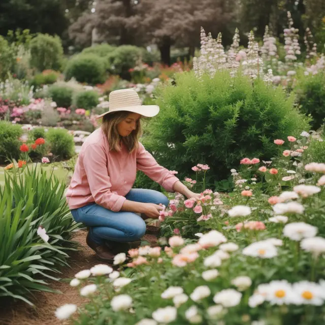 A borrower nurturing a beautiful garden of credit scores to secure the best possible mortgage rate offers