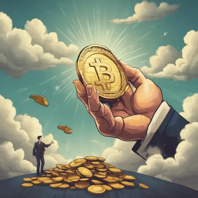 An institutional investor catches a golden coin signifying savings from refinanced mortgages.