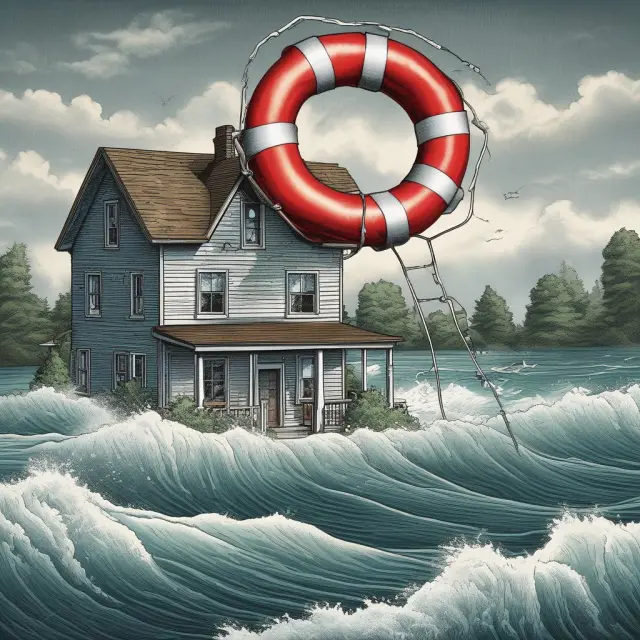 Image of a hand tossing a lifebuoy labeled 