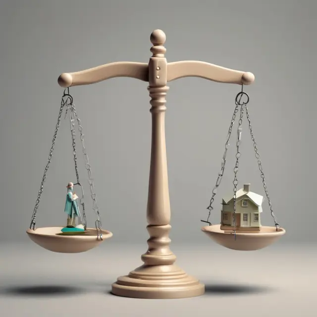 Visualization of comparing fixed-rate mortgages and adjustable-rate mortgages with a rate lock float down, illustrating the decision between cost and flexibility