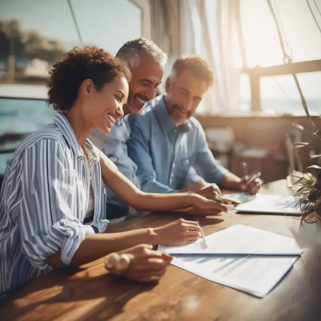 Homebuyer navigating mortgage application to closing with the help of a mortgage banker