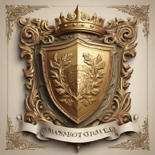Golden shield with perfected liens and title ownership protecting a castles representing mortgagee security