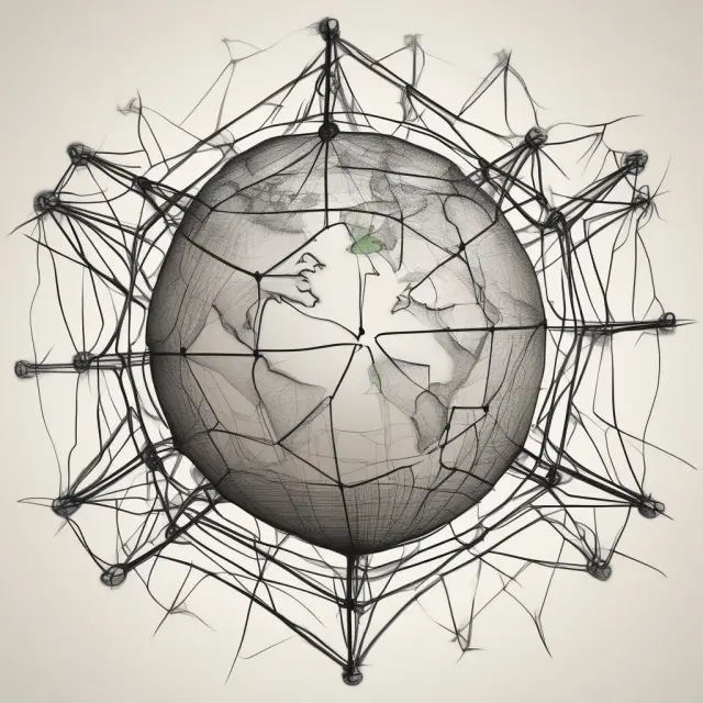 An intricately woven globe representing global trade and most-favored-nation relationships