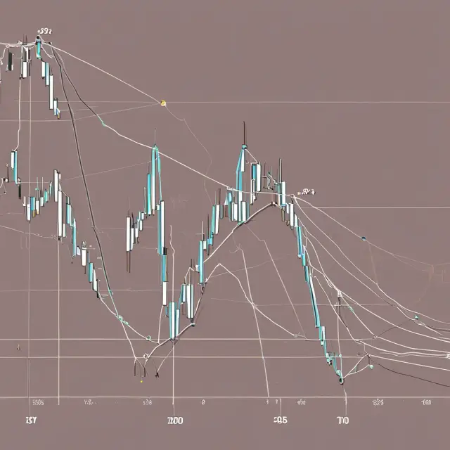 A pendulum swinging between simple and exponential moving averages in a financial chart