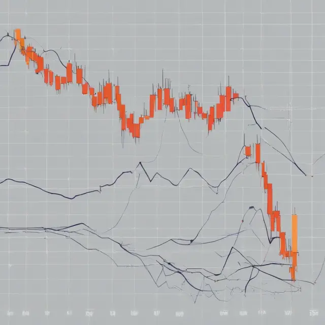 Two intertwined lines: one for simple moving average, another for exponential moving average; illustrating their differences and trend following applications in finance