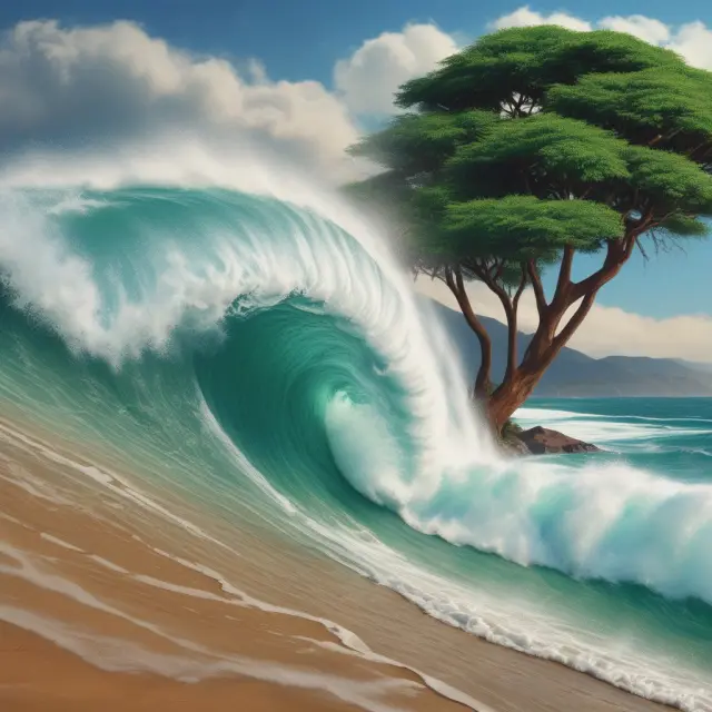 Digital wave signifying M-Pesa