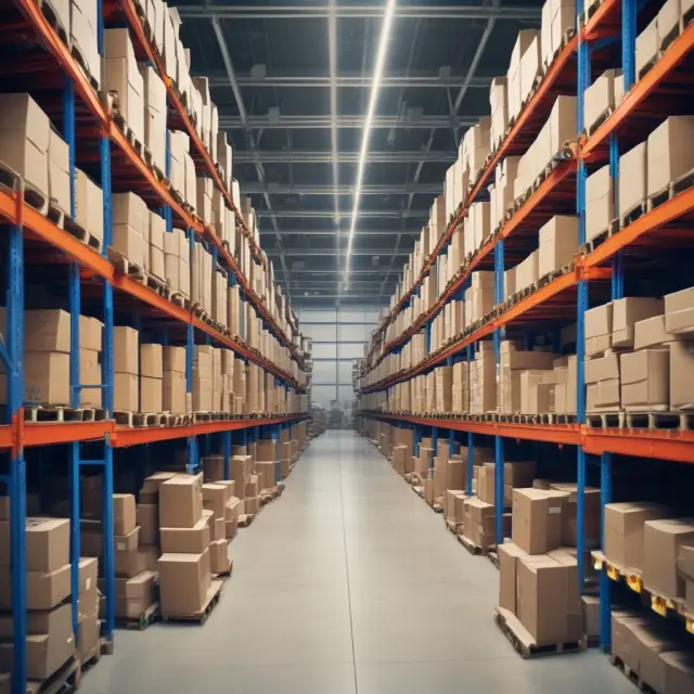 Visualization of accurate inventory data guiding production processes in a factory environment, enhancing efficiency and reducing waste