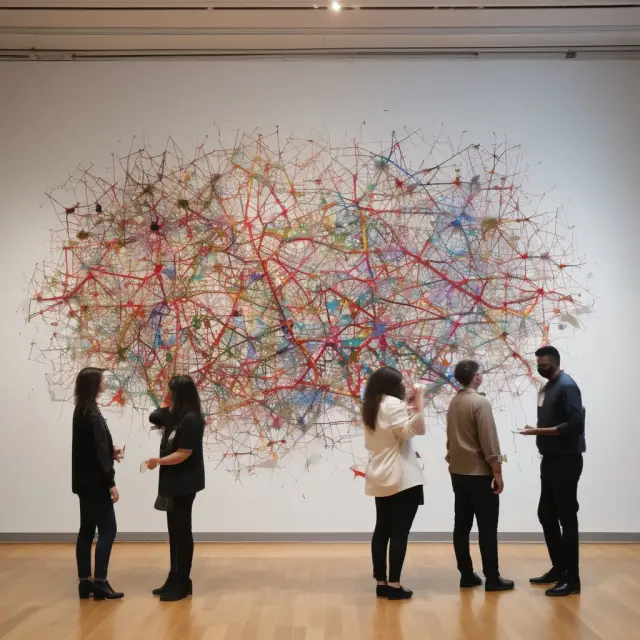 A visualization of interlinked giant puzzle pieces symbolizing the six largest metropolitan areas based on population