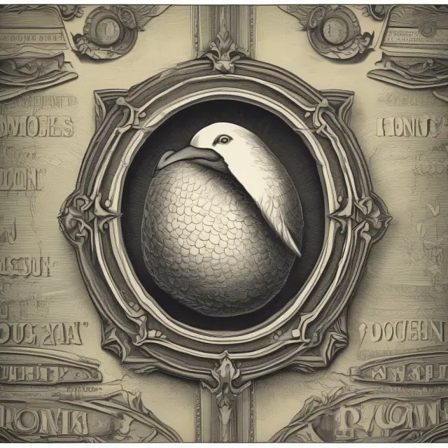 A golden goose lays eggs representing monthly mortgage payments, which are collected by a financial institution as compensation for servicing