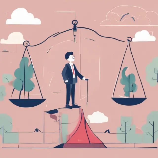 Person balancing on a tightrope as mortgage servicing rights (MSRs) are transferred between two lenders, maintaining payment stability