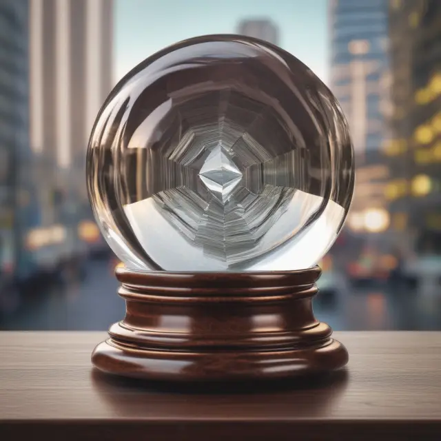 An MSRB representative with a crystal ball, shedding light on fair and transparent municipal securities transactions.