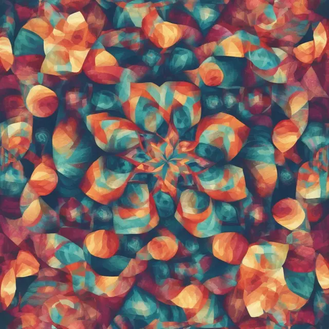 Image of a colorful kaleidoscope filled with various investment assets, representing the diversity and balance of multi-asset class funds.