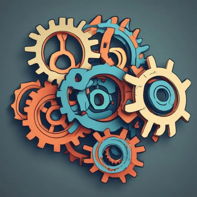 Four gears represent perfect, high, structural, and data-based multicollinearity interconnected, emphasizing their impact on regression analysis.
