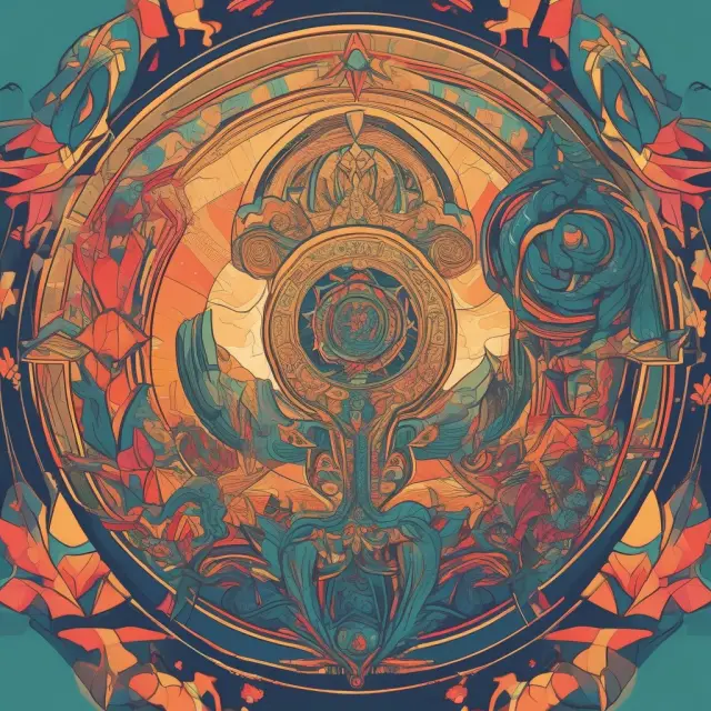 An intricate kaleidoscope with MIGA at the center, offering political and economic risk insurances to a diverse set of investors.