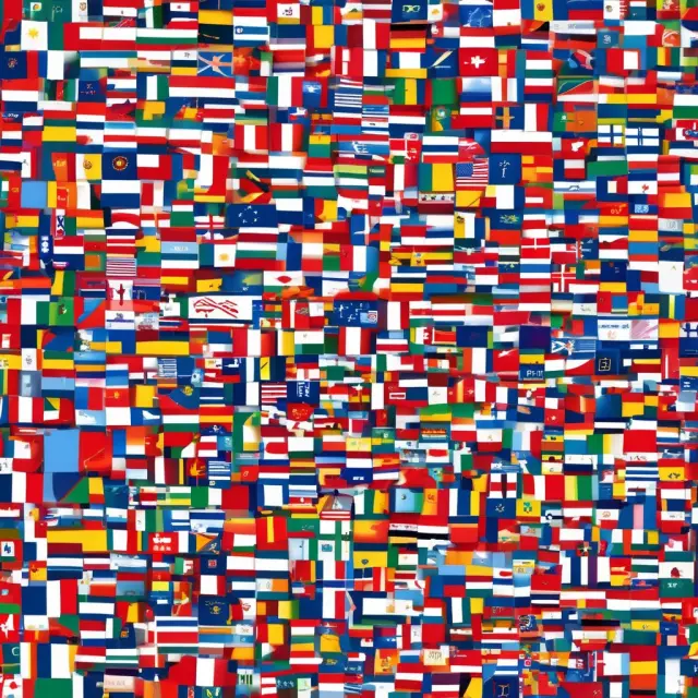 European flags forming a mosaic depicting various MTFs and ATSs, symbolizing their influence on a fragmented yet interconnected financial market