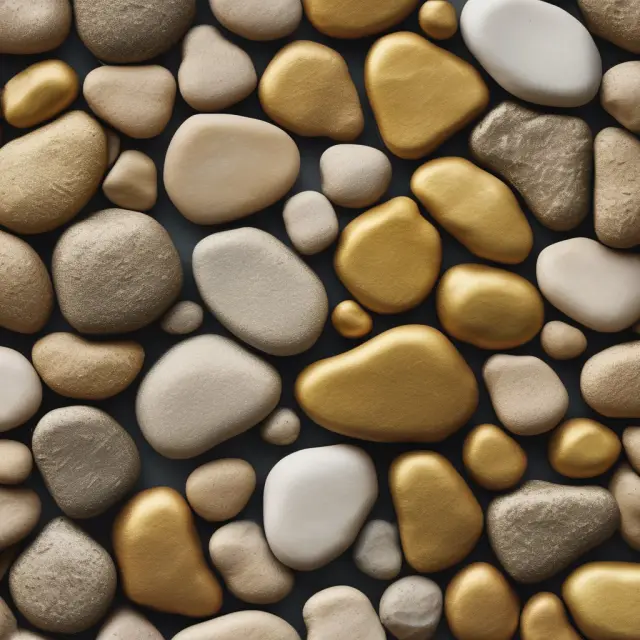A golden pebble for each major player - investment banks, market operators, and data companies - forming a vibrant landscape on a European map